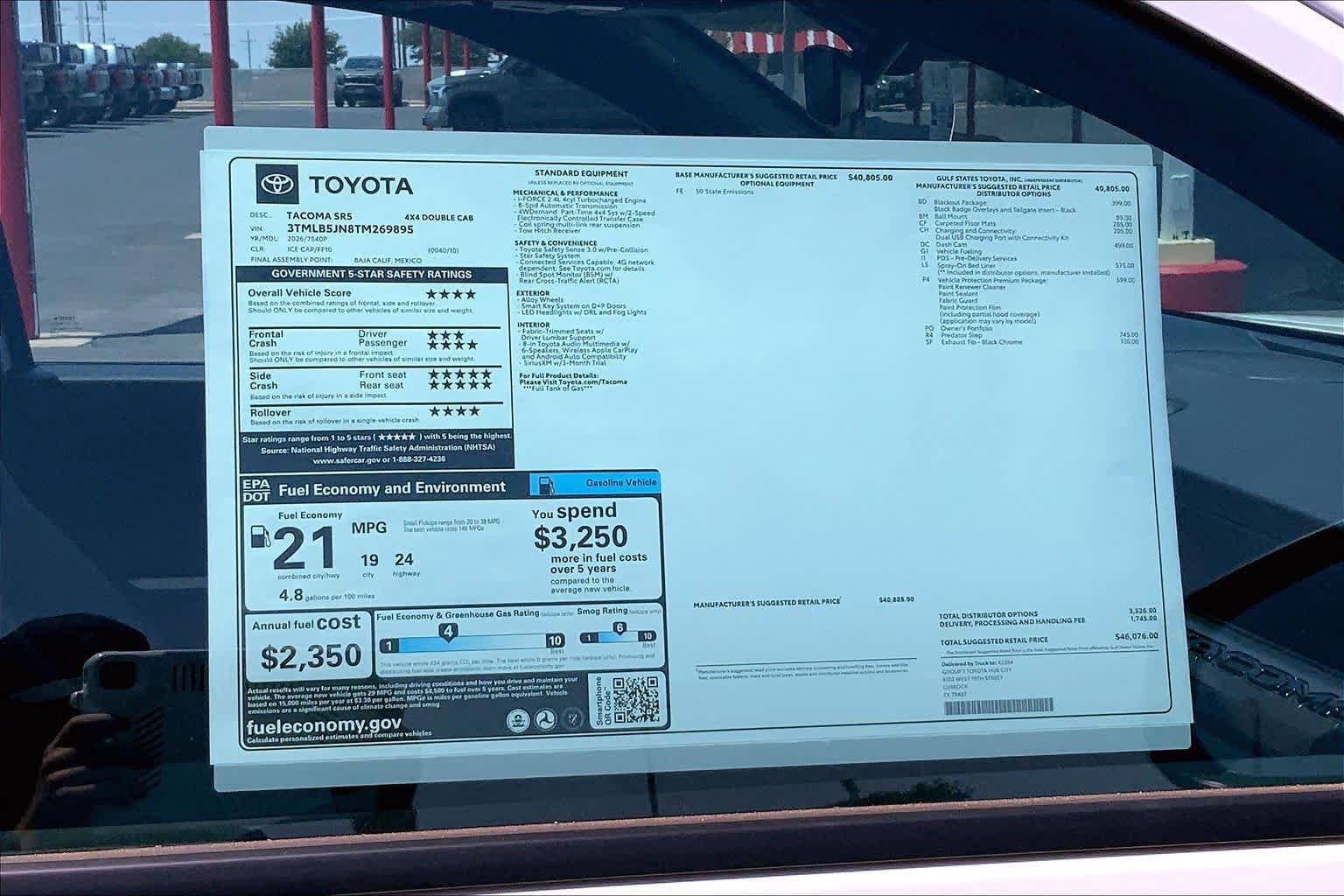 New 2026 Toyota Tacoma SR5 AWD/4WD image 22