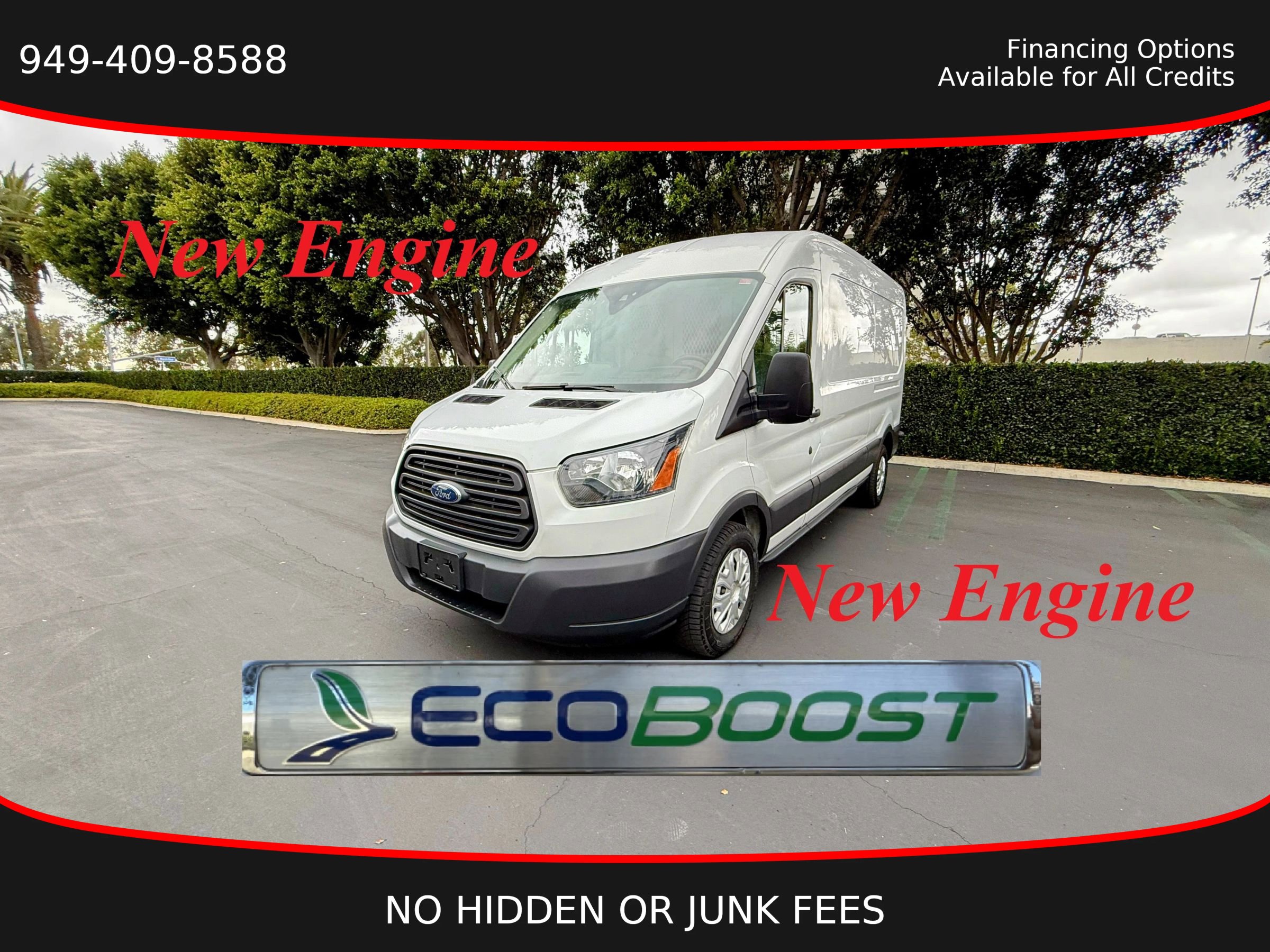 Used 2018 Ford Transit 250 148 Medium Roof w/ Interior Upgrade Package image 1
