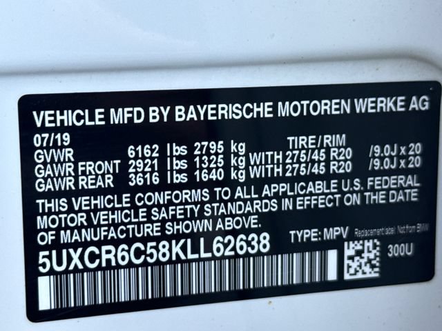 Used 2019 BMW X5 xDrive40i w/ Convenience Package AWD/4WD image 27
