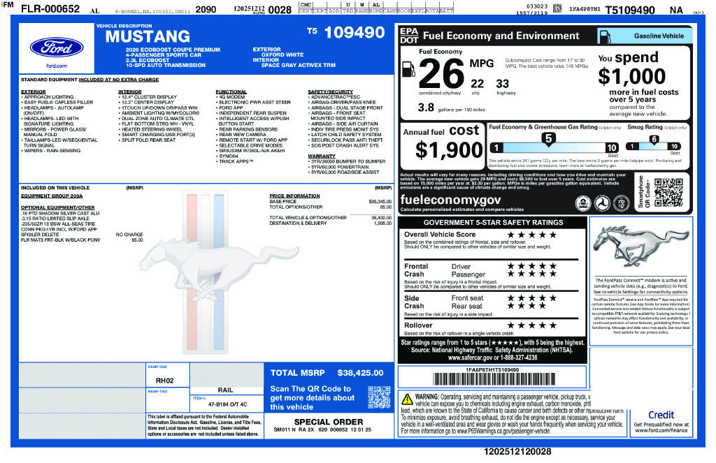 Used 2026 Ford Mustang Premium RWD image 5
