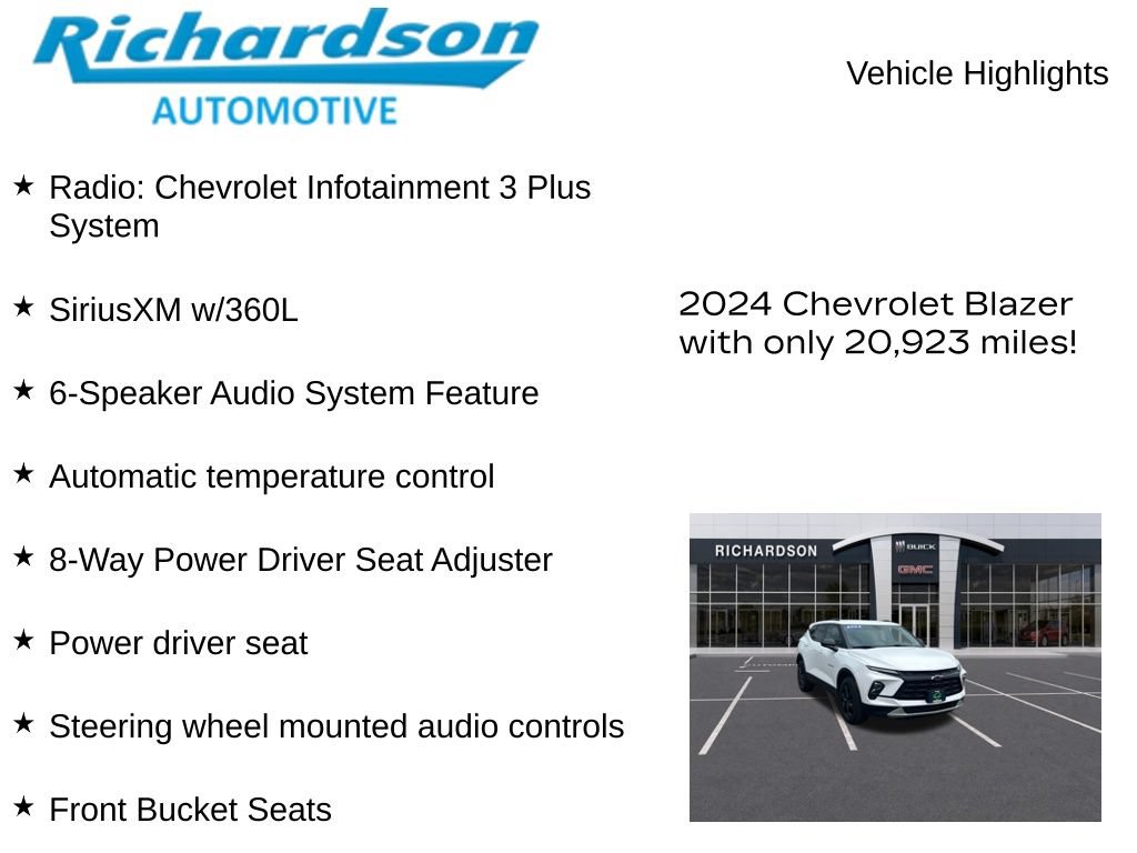 Used 2024 Chevrolet Blazer LT w/ Blazer LT Plus Package AWD/4WD image 10