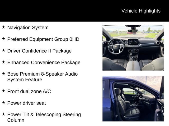 Certified 2023 Chevrolet Blazer Premier w/ Driver Confidence II Package AWD/4WD image 12