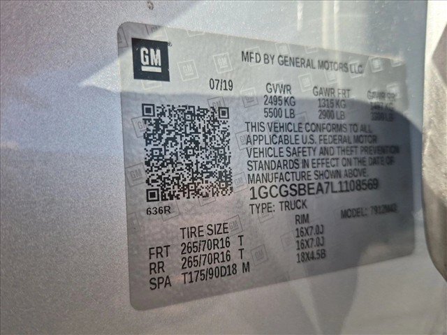 Used 2020 Chevrolet Colorado W/T w/ WT Convenience Package RWD image 16