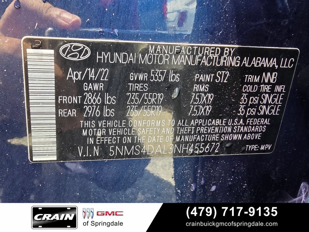 Used 2022 Hyundai Santa Fe Limited AWD/4WD image 33