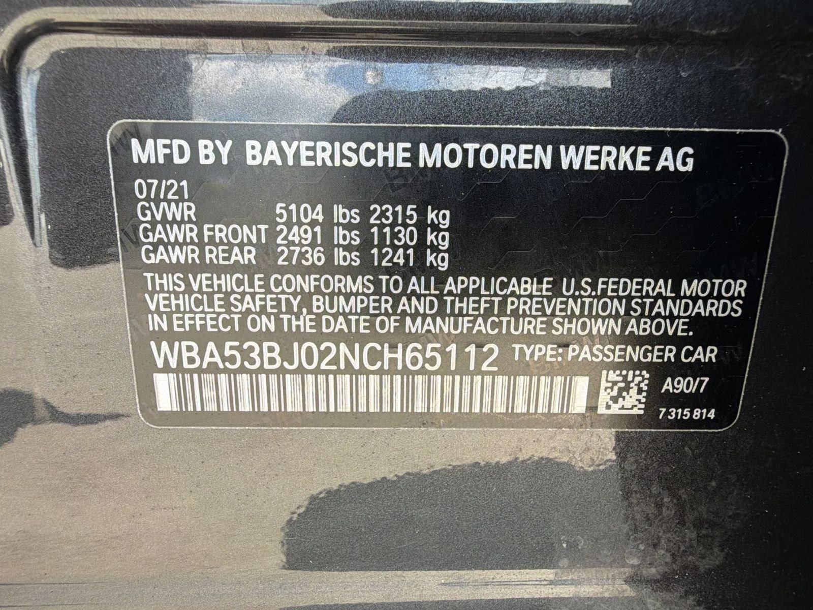 Used 2022 BMW 540i w/ M Sport Package RWD image 25