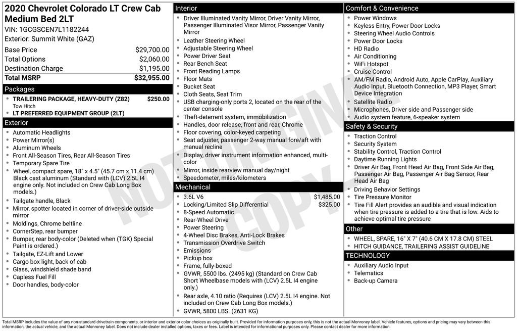 Used 2020 Chevrolet Colorado LT image 84