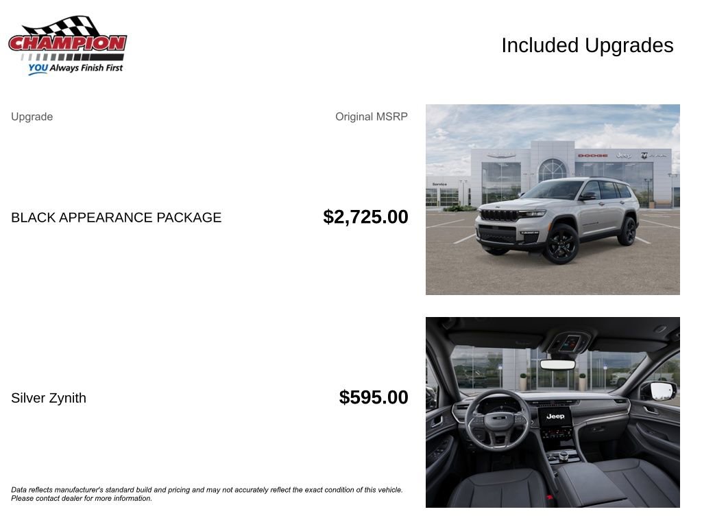 New 2025 Jeep Grand Cherokee L Limited w/ Black Appearance Package image 6