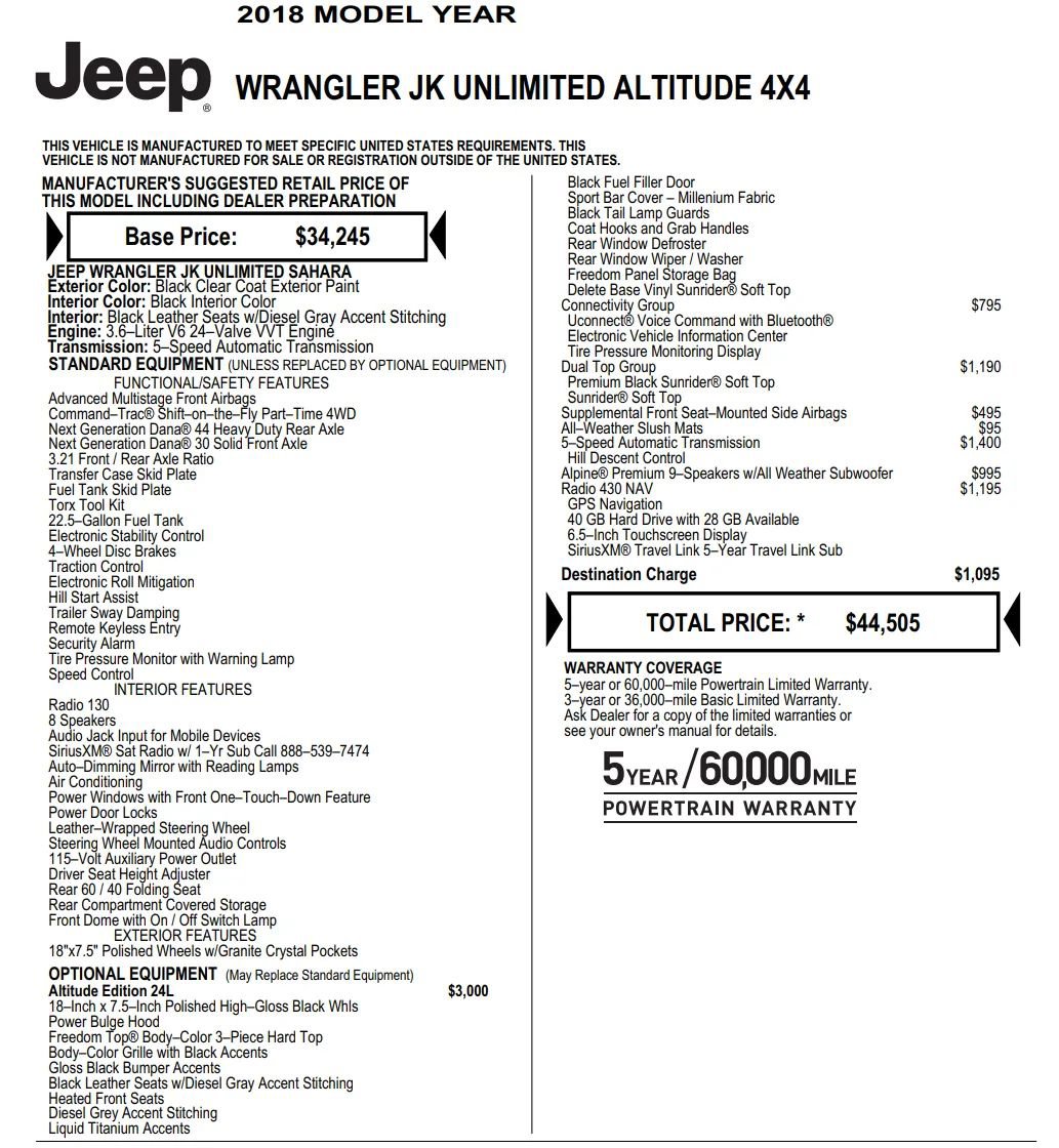 Used 2018 Jeep Wrangler Unlimited Sahara image 2