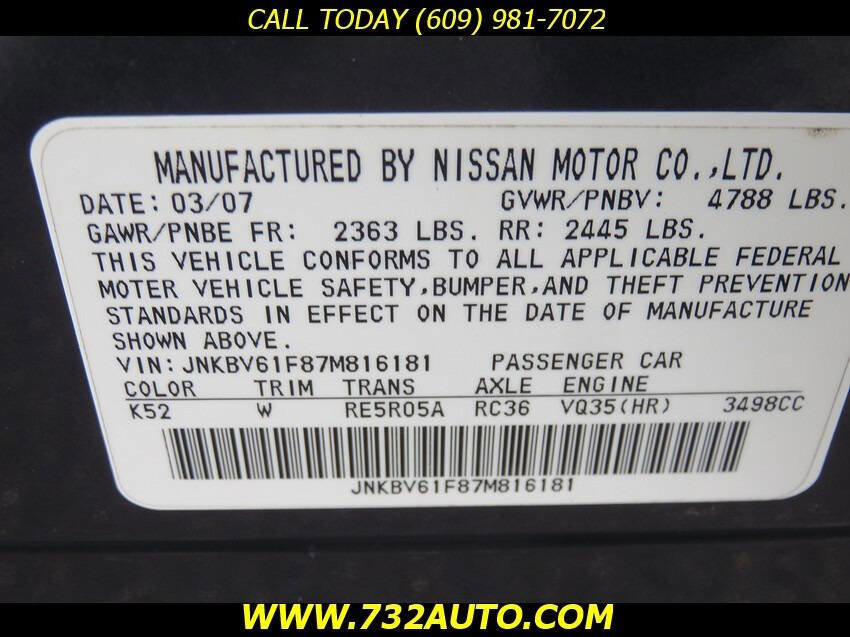 Used 2007 INFINITI G35 x Sedan w/ Premium Pkg image 33