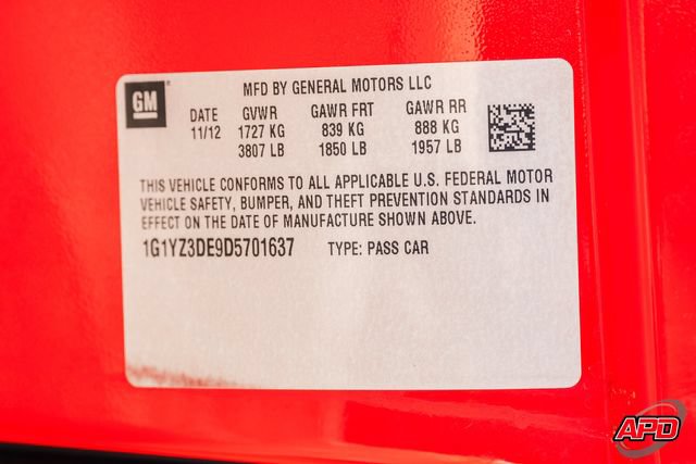 Used 2013 Chevrolet Corvette 427 w/ 1SC Preferred Equipment Group RWD image 79
