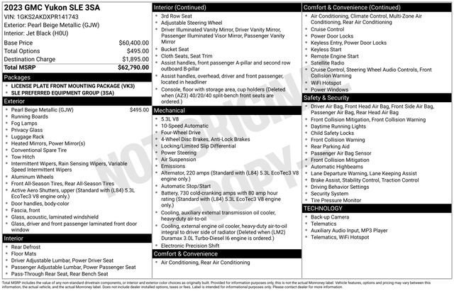 Certified 2023 GMC Yukon SLE image 14