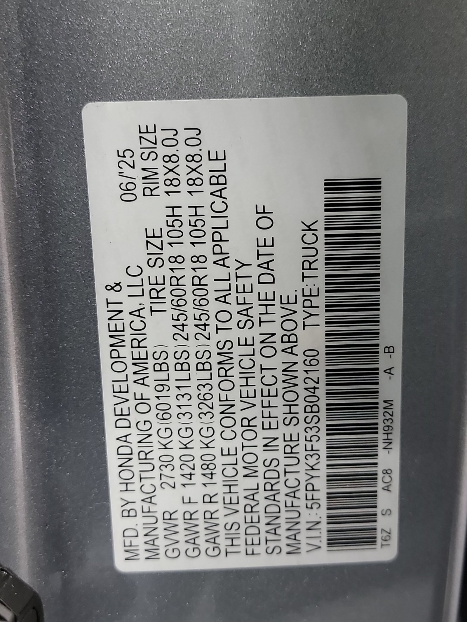 Used 2025 Honda Ridgeline RTL image 33