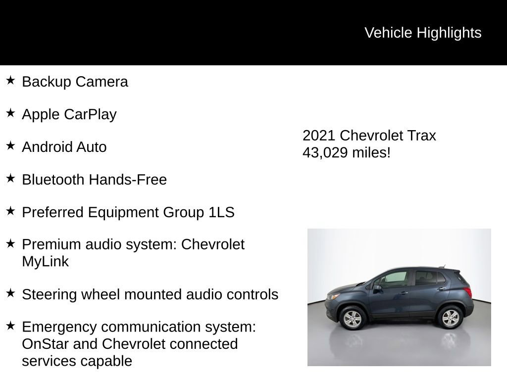 Used 2021 Chevrolet Trax LS w/ Tint and Cruise Package image 5