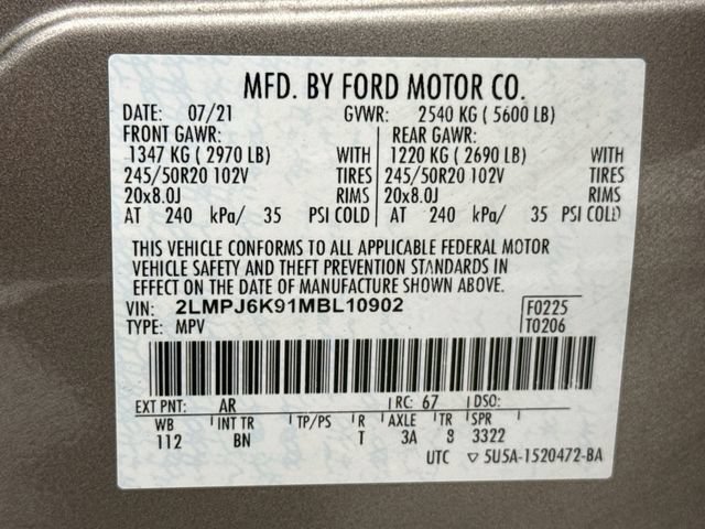 Used 2021 Lincoln Nautilus Reserve FWD image 33