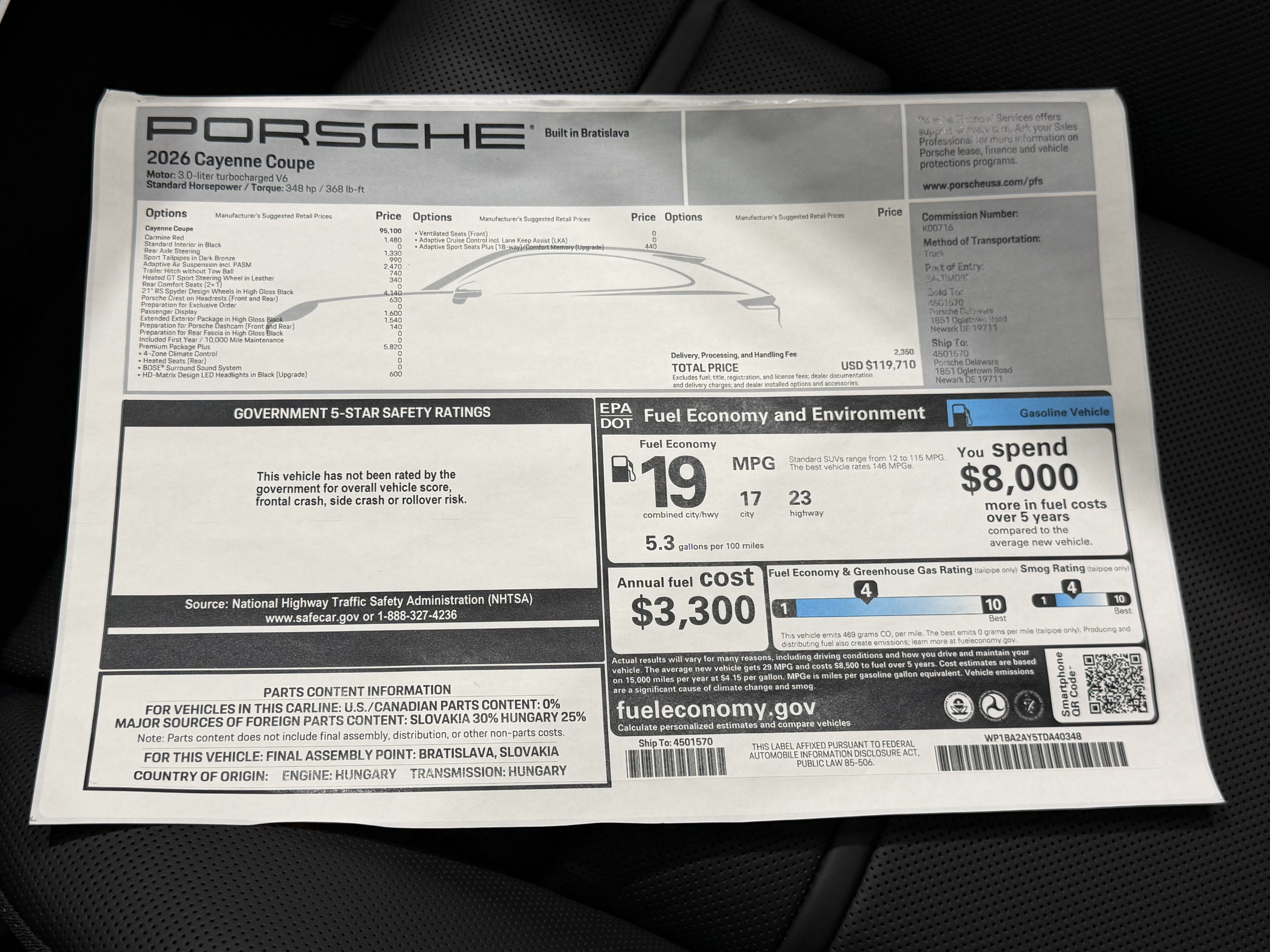 New 2026 Porsche Cayenne Coupe AWD/4WD image 57