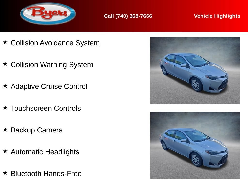 Used 2017 Toyota Corolla LE w/ Carpet Mat Package (TMS) FWD image 11