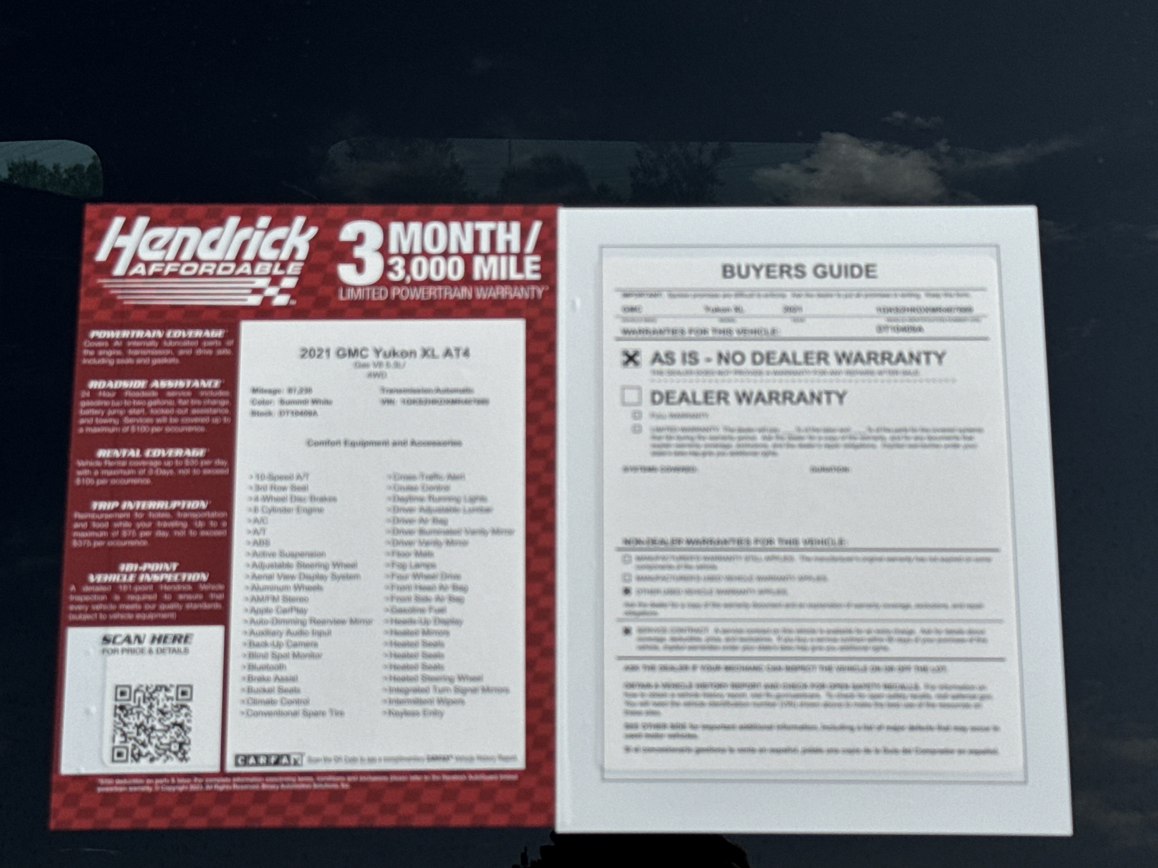Used 2021 GMC Yukon XL AT4 w/ Rear Media and Nav Package AWD/4WD image 44
