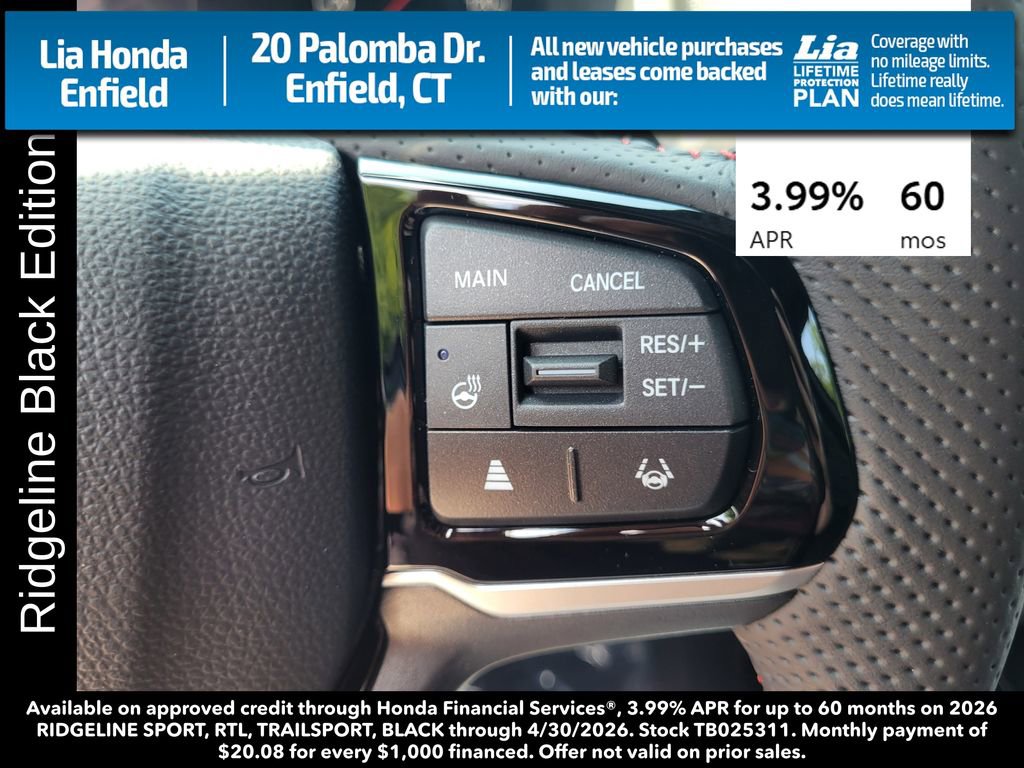 New 2026 Honda Ridgeline Black Edition image 20