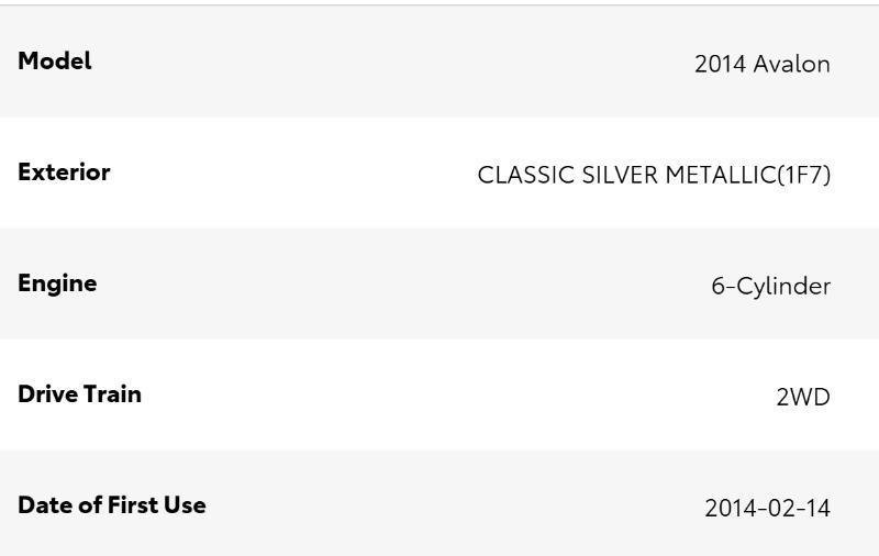 Used 2014 Toyota Avalon XLE FWD image 62