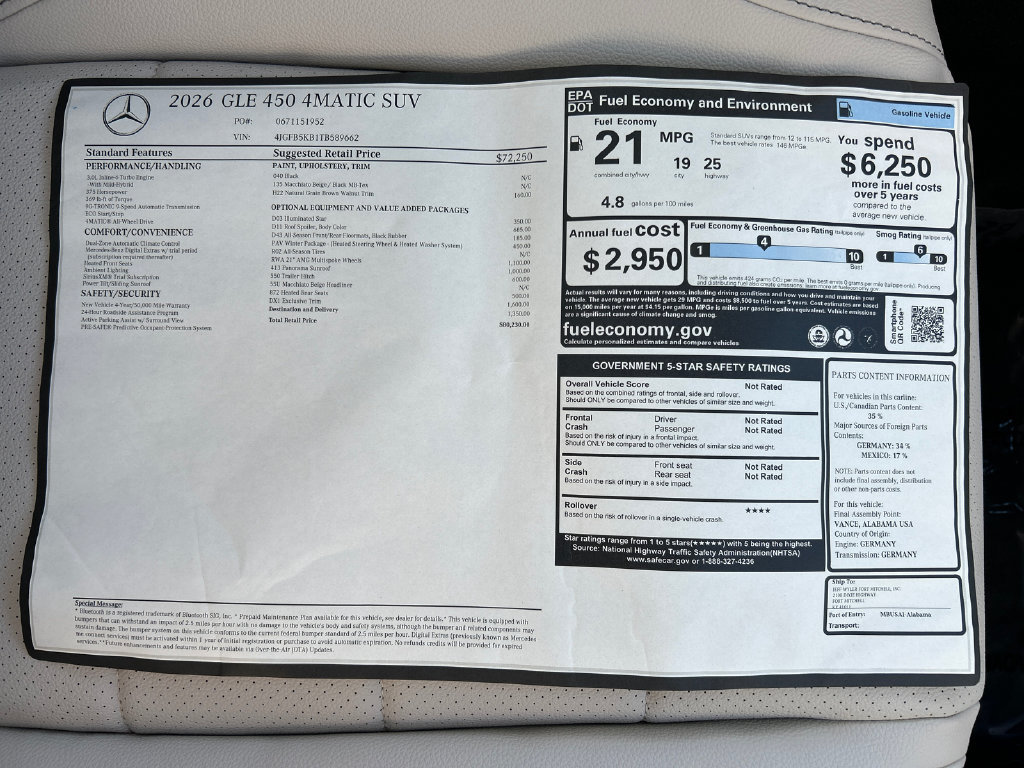 New 2026 Mercedes-Benz GLE 450 4MATIC image 37