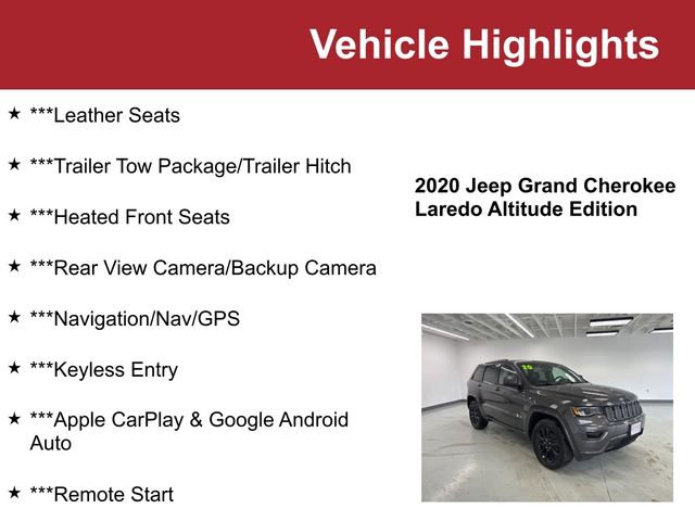 Used 2020 Jeep Grand Cherokee Altitude video 2