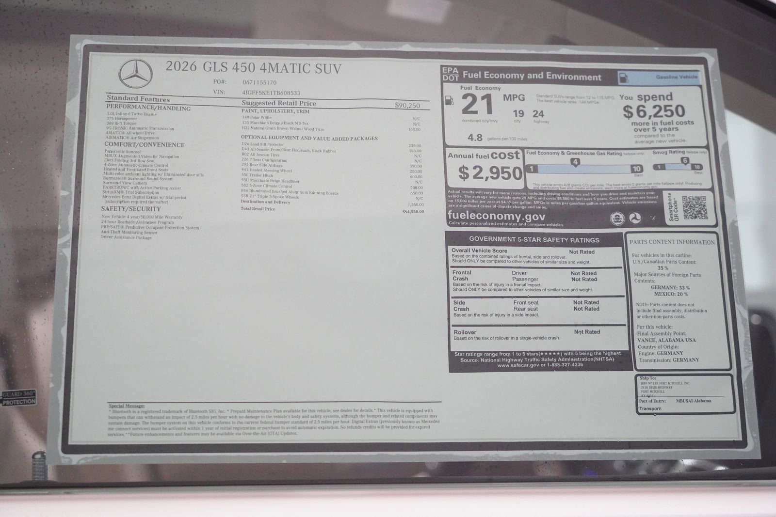 New 2026 Mercedes-Benz GLS 450 4MATIC image 38