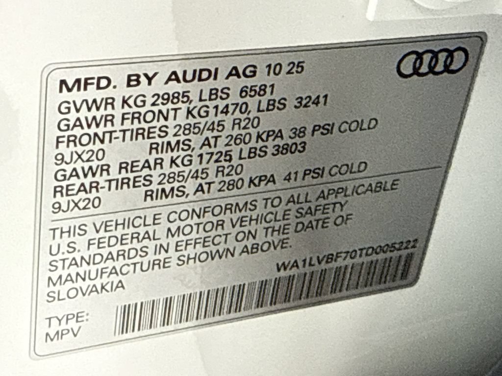Certified 2026 Audi Q7 3.0T Premium Plus w/ Premium Plus Package AWD/4WD image 35
