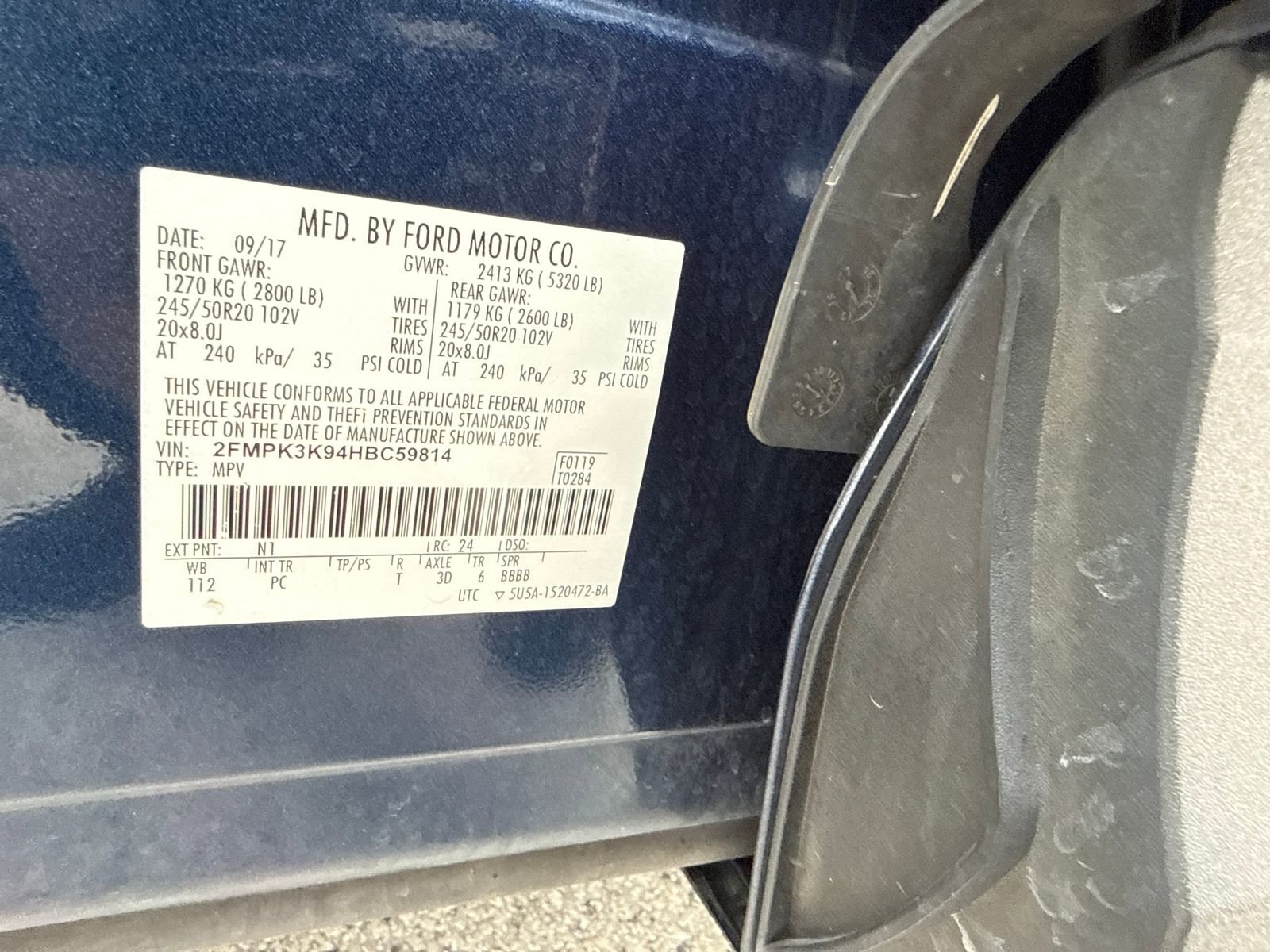 Used 2017 Ford Edge Titanium w/ Equipment Group 301A FWD image 54