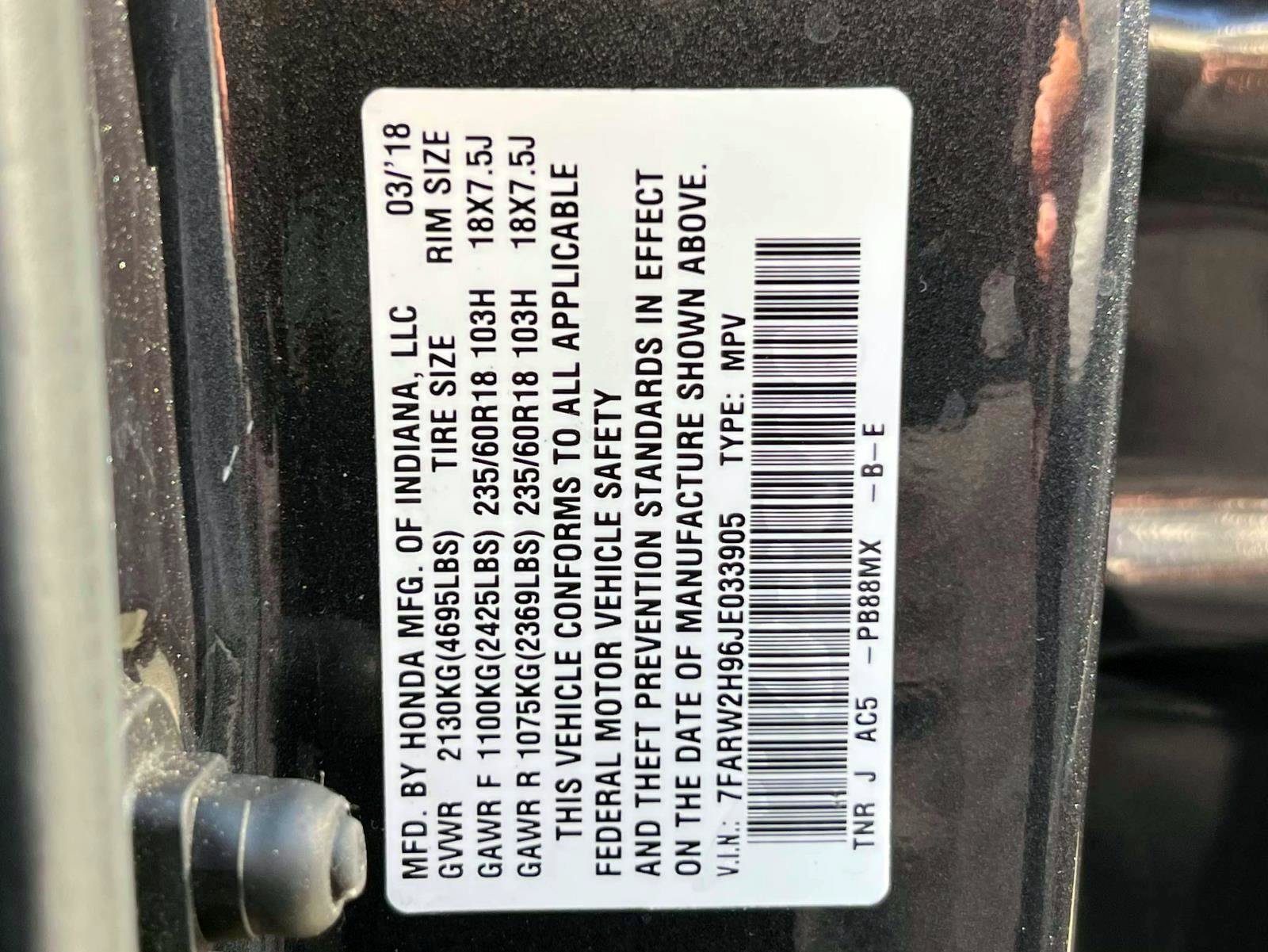 Certified 2018 Honda CR-V Touring image 19