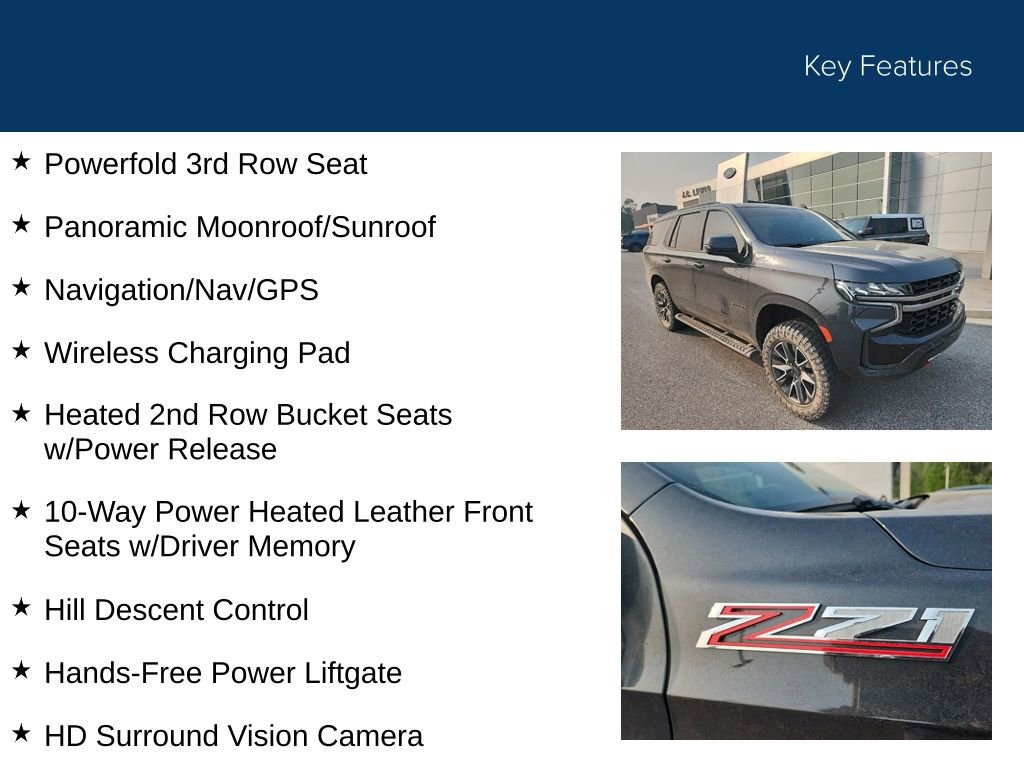 Used 2022 Chevrolet Tahoe Z71 w/ Luxury Package AWD/4WD image 13