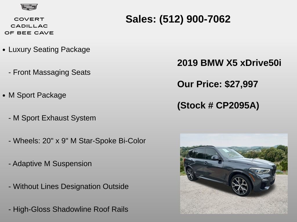 Used 2019 BMW X5 xDrive50i w/ M Sport Package AWD/4WD image 12