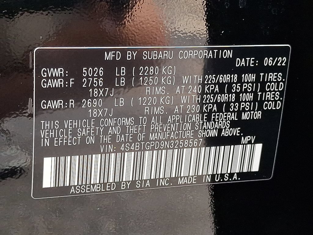Used 2022 Subaru Outback Touring XT AWD/4WD image 30