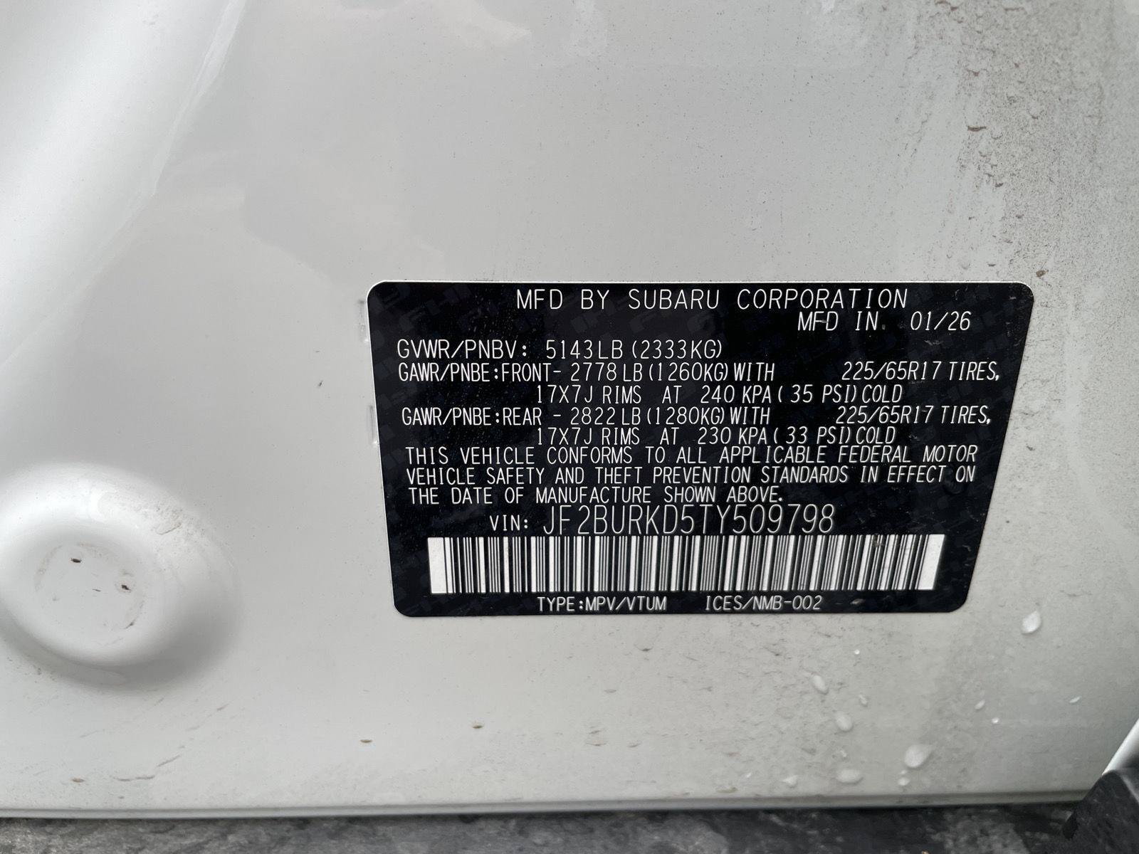 Certified 2026 Subaru Outback Wilderness AWD/4WD image 31