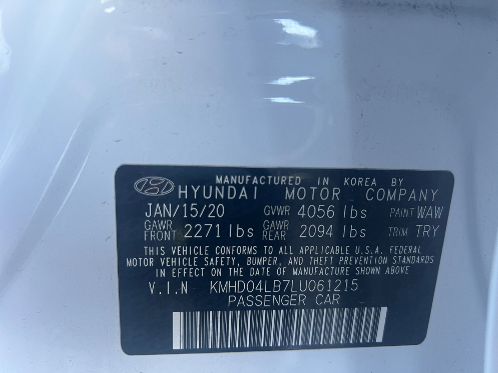 Used 2020 Hyundai Elantra Sport w/ Cargo Package (C1) FWD image 19