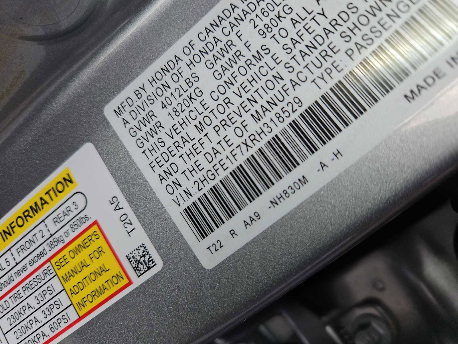 Certified 2024 Honda Civic EX image 7