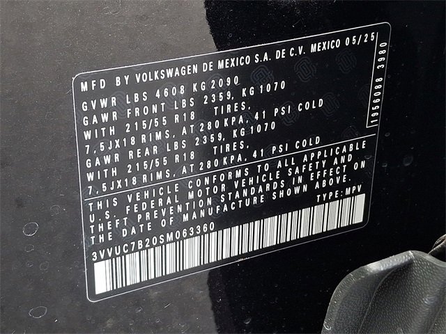 New 2025 Volkswagen Taos SE image 21