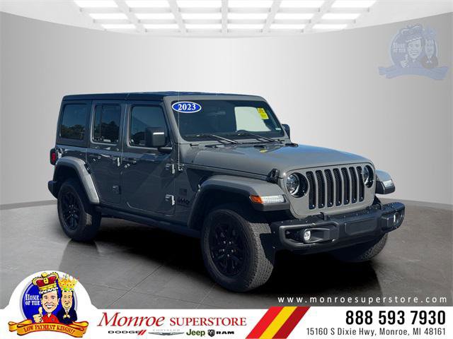 Certified 2023 Jeep Wrangler Unlimited Sport w/ LED Headlamp & Fog Lamp Group image 1