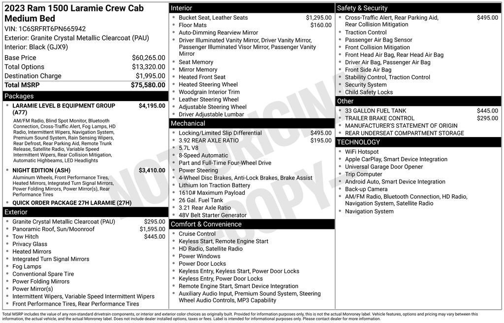 Used 2023 RAM 1500 Laramie AWD/4WD image 4