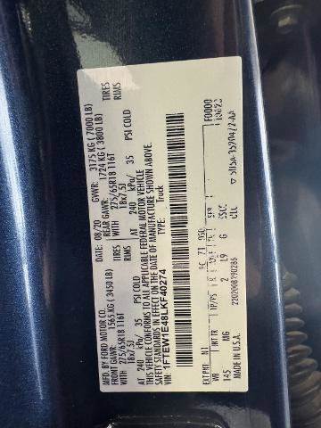 Certified 2020 Ford F150 XLT w/ Equipment Group 302A Luxury image 33