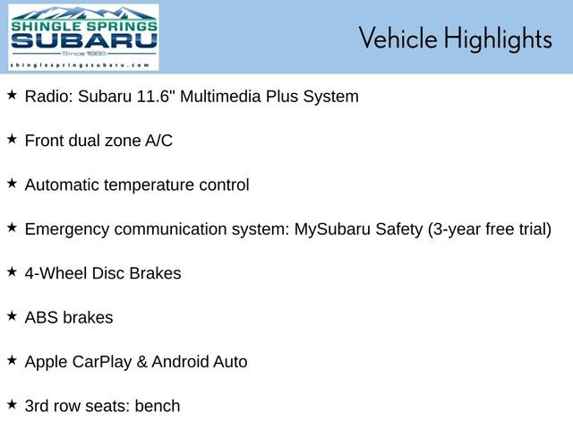 Certified 2025 Subaru Ascent Premium AWD/4WD image 36