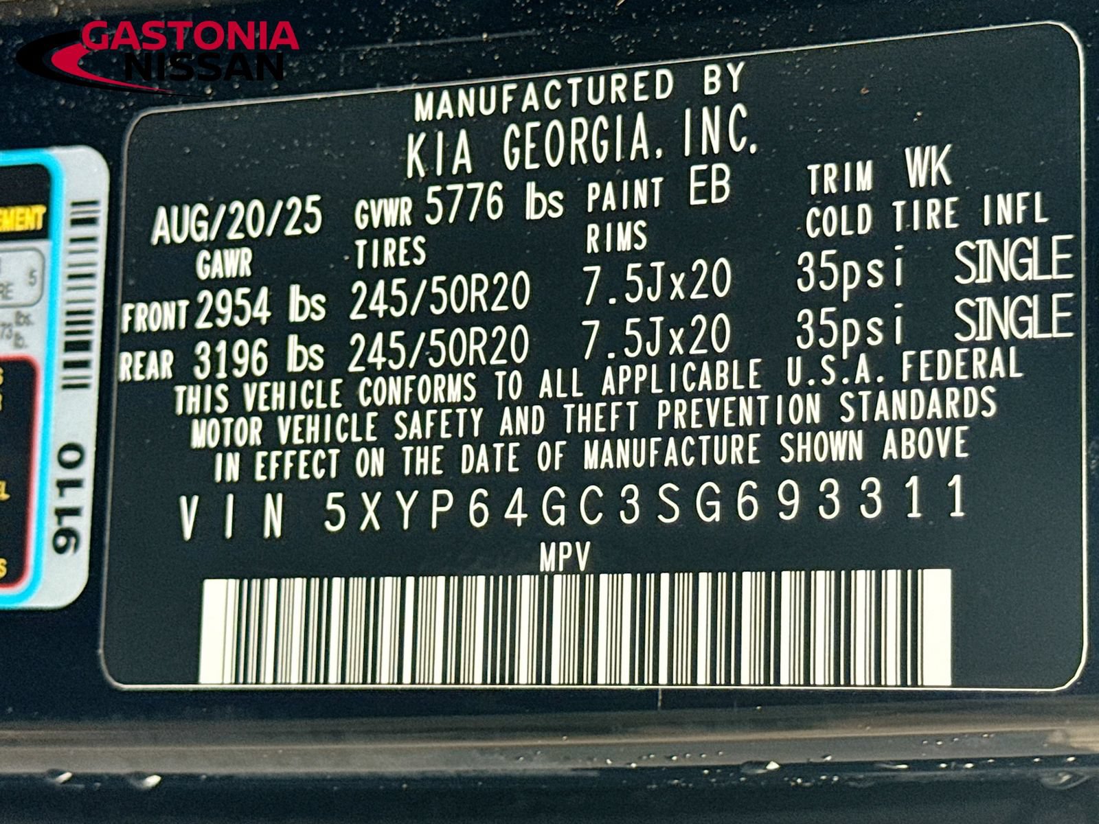 Used 2025 Kia Telluride S FWD image 40