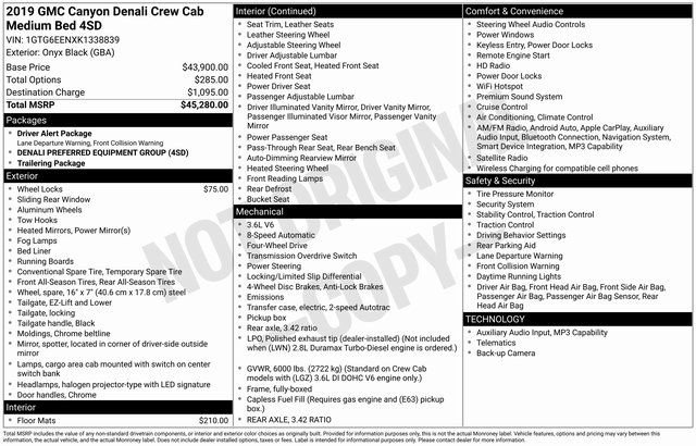 Used 2019 GMC Canyon Denali image 3