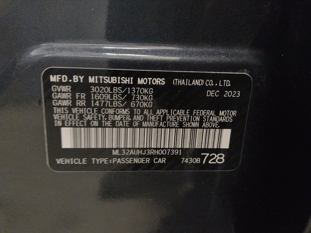 Used 2024 Mitsubishi Mirage ES FWD image 33