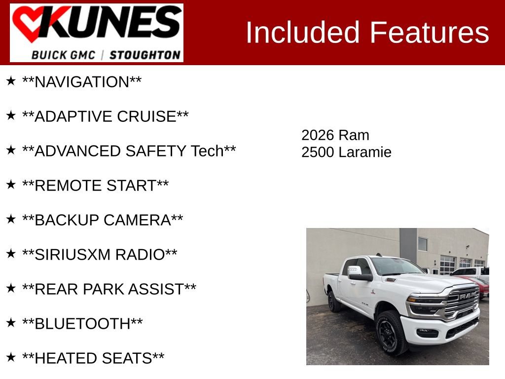Used 2026 RAM 2500 Laramie AWD/4WD image 2