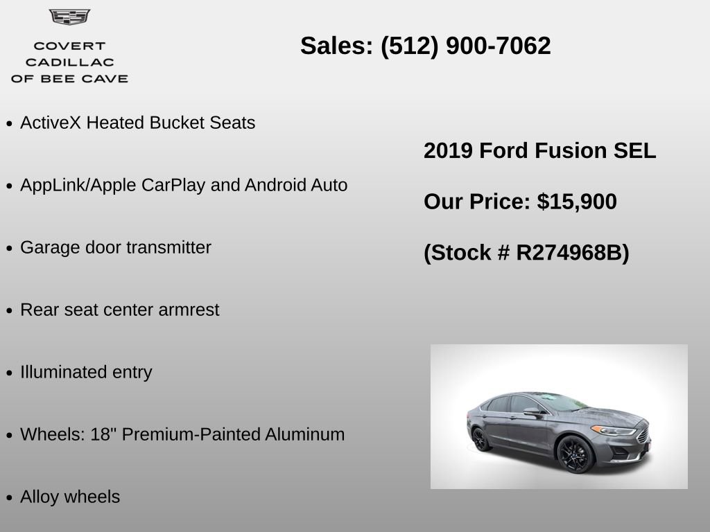 Used 2019 Ford Fusion SEL image 12