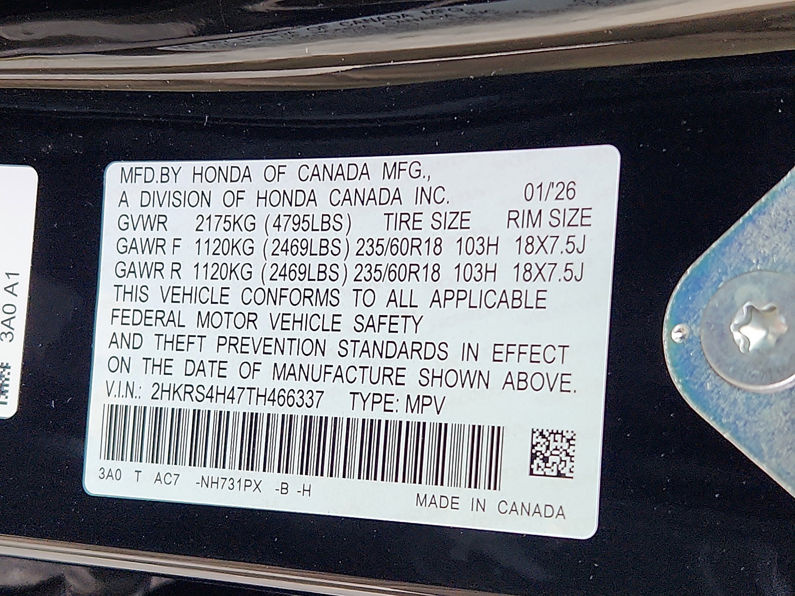 New 2026 Honda CR-V EX image 16