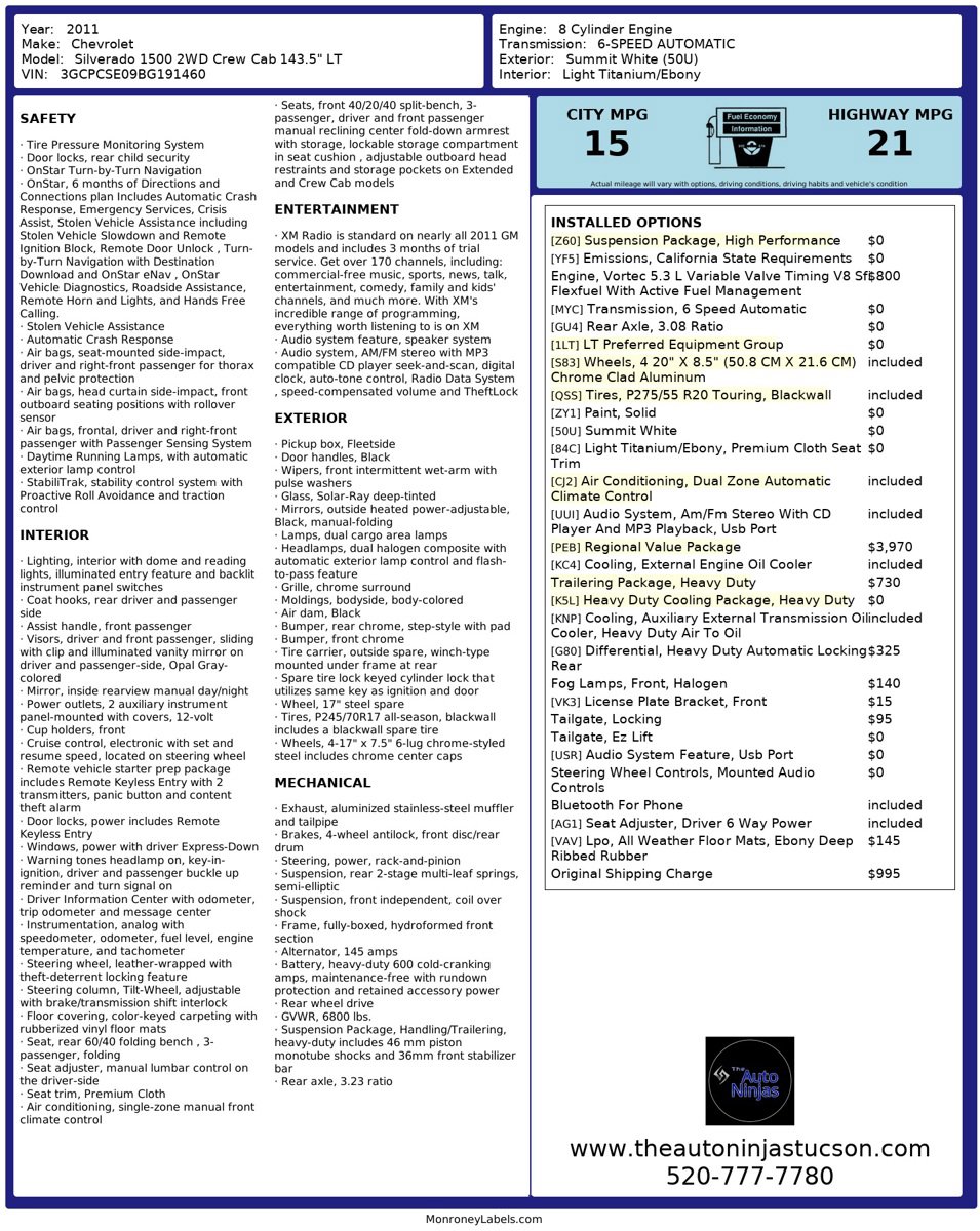 Used 2011 Chevrolet Silverado 1500 LT w/ Regional Value Package image 32