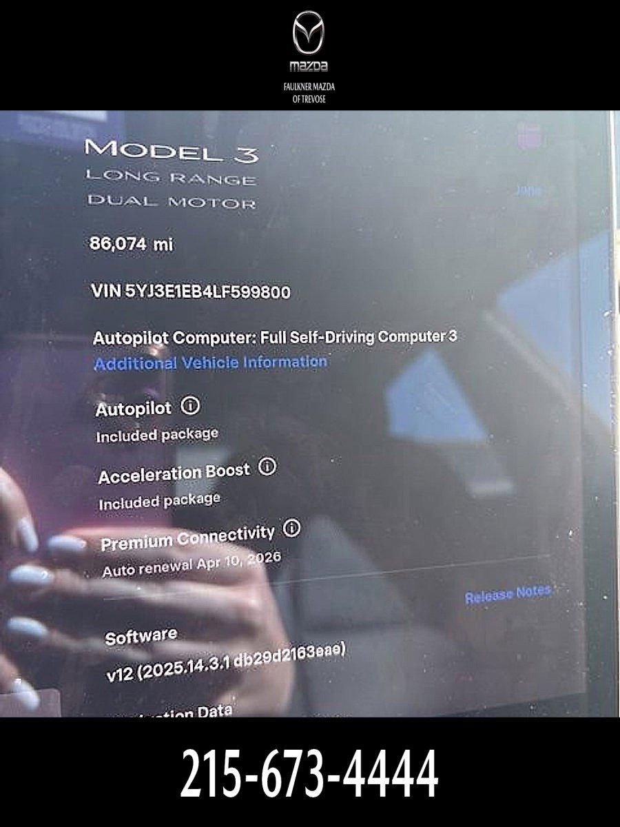 Used 2020 Tesla Model 3 Long Range
