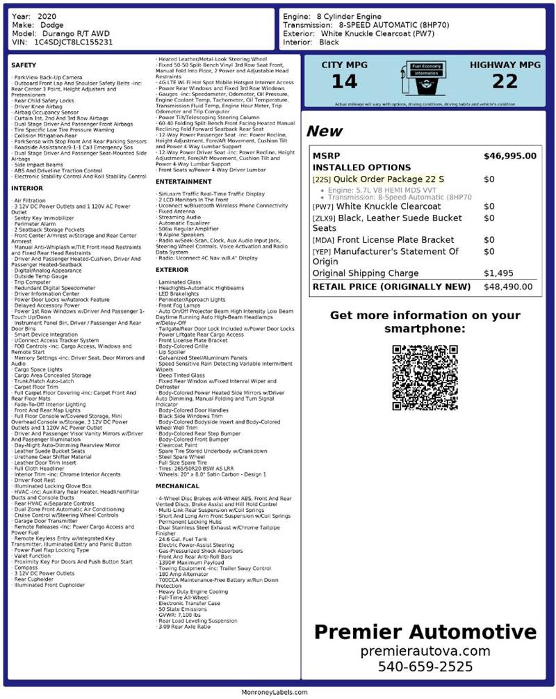 Used 2020 Dodge Durango R/T image 2