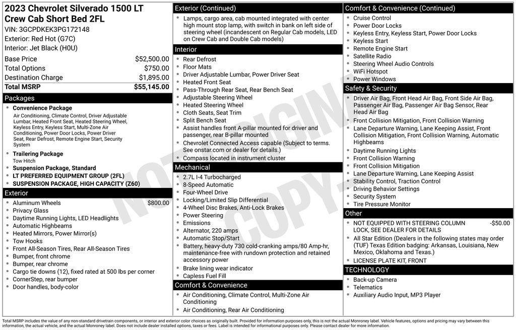 Used 2023 Chevrolet Silverado 1500 LT AWD/4WD image 17